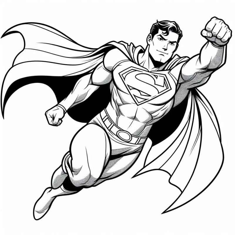 Superman Ausmalbilder 789
