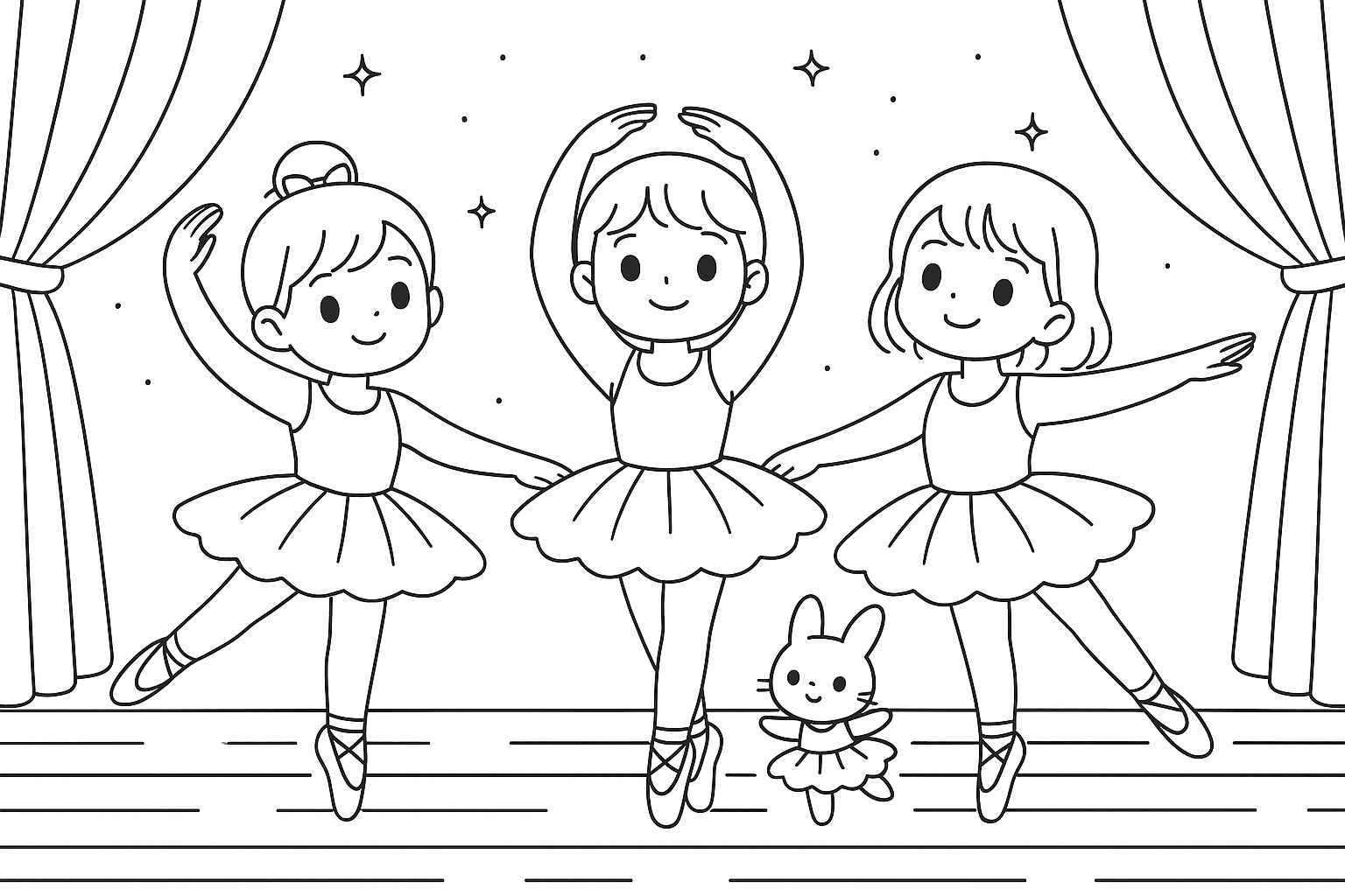 Tänzer Ausmalbilder 327