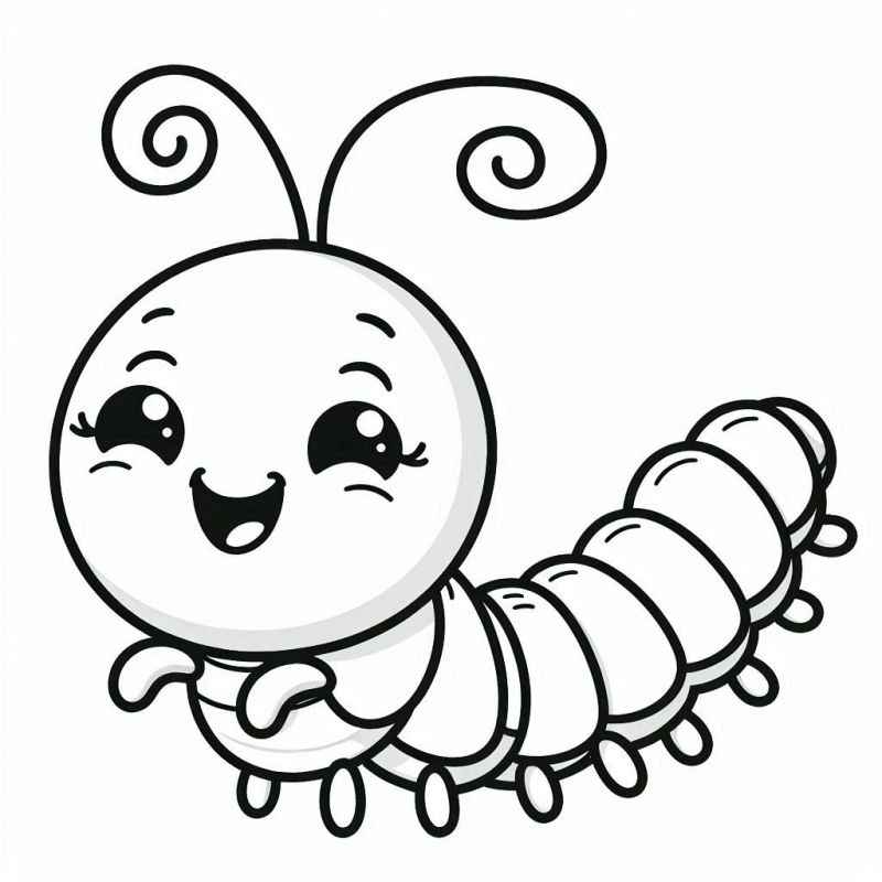 Tausendfüßler Ausmalbilder 518