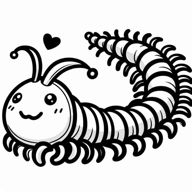 Tausendfüßler Ausmalbilder 771