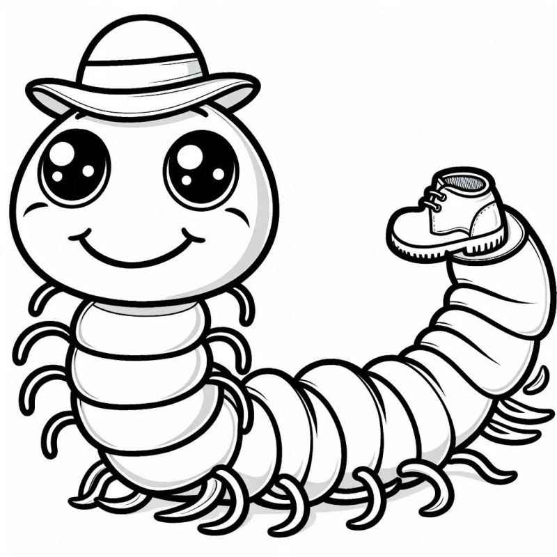 Tausendfüßler Ausmalbilder 794