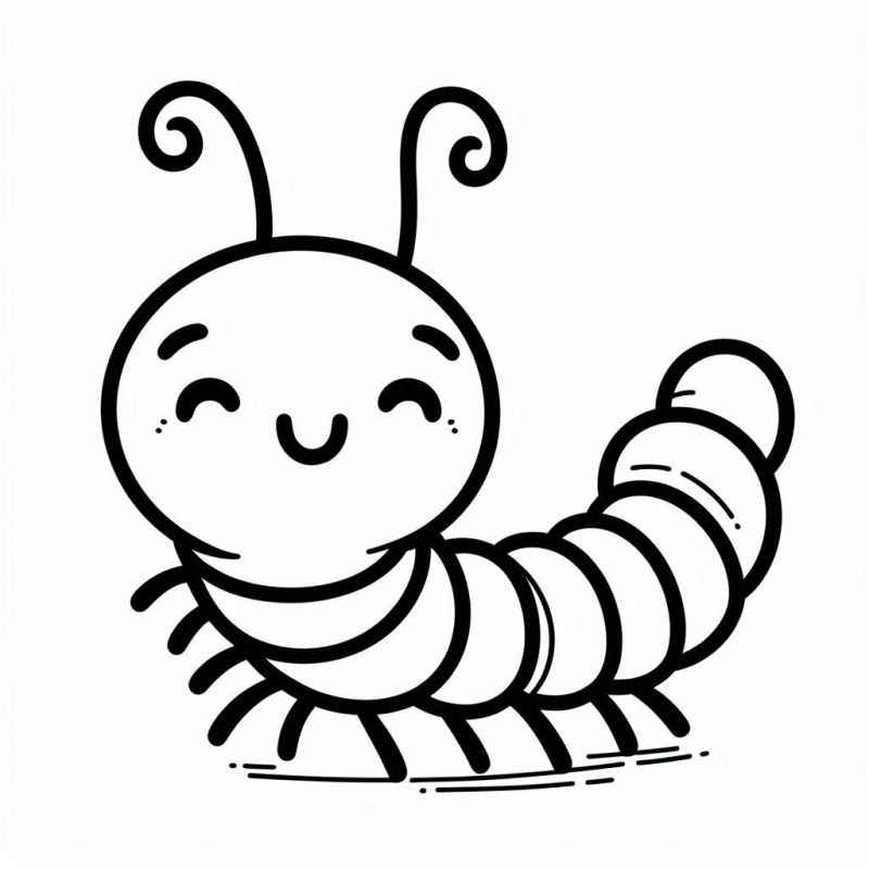 Tausendfüßler Ausmalbilder 826