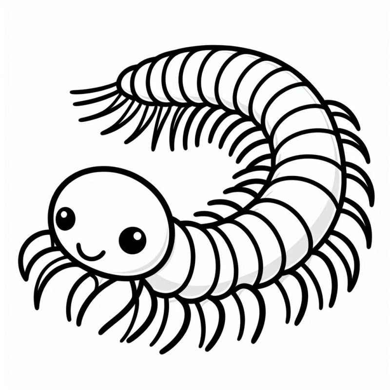 Tausendfüßler Ausmalbilder 854