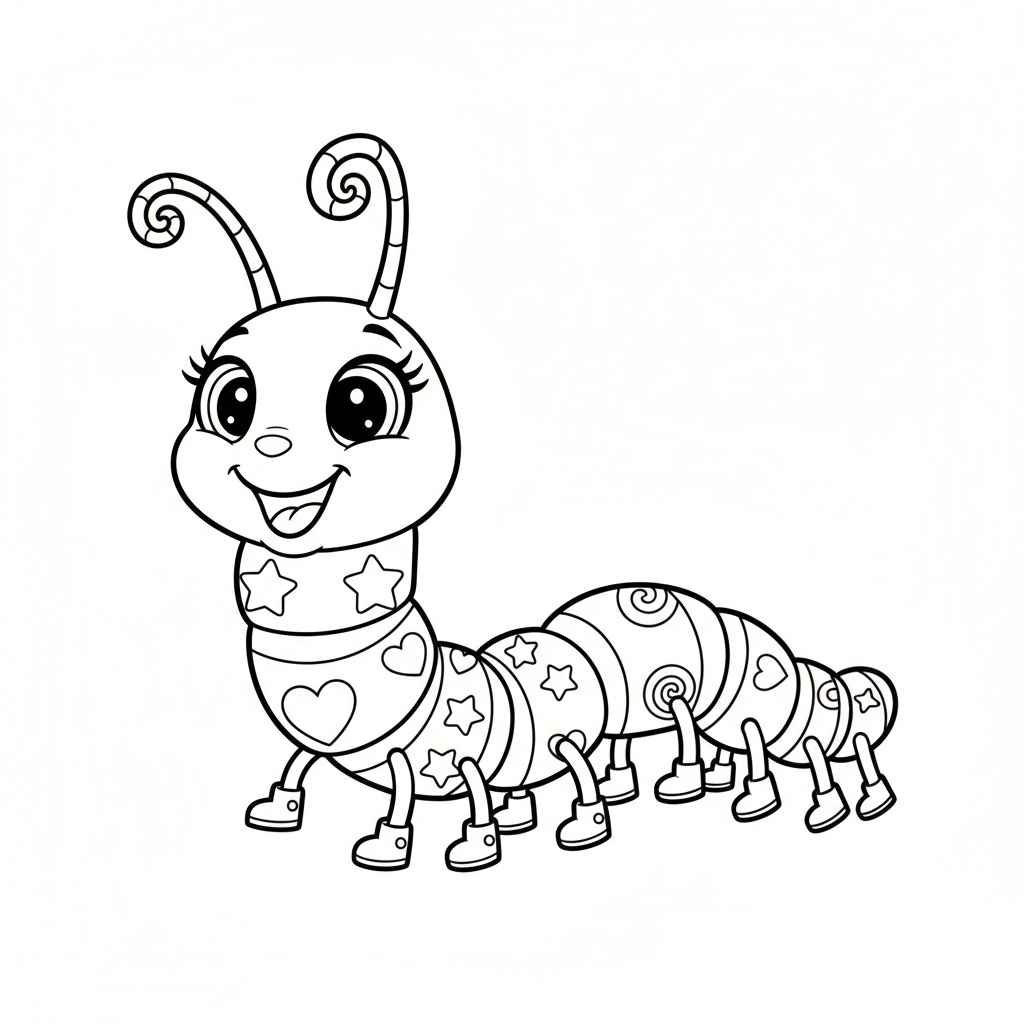 Tausendfüßler Ausmalbilder 858