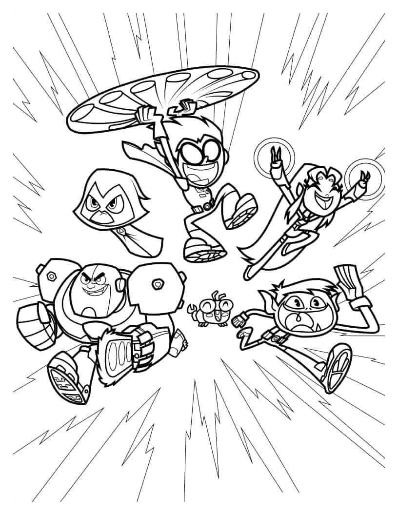 Teen Titans Ausmalbilder 054