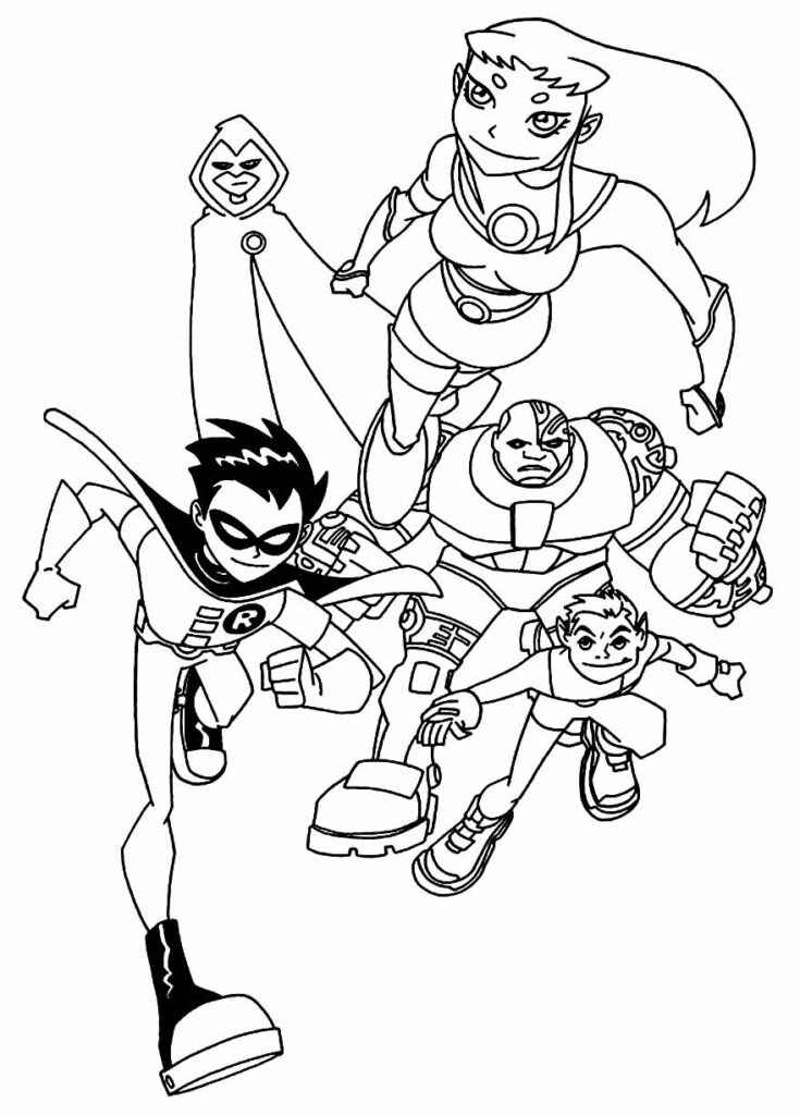 Teen Titans Ausmalbilder 090