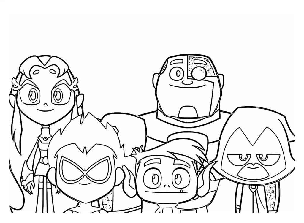 Teen Titans Ausmalbilder 104