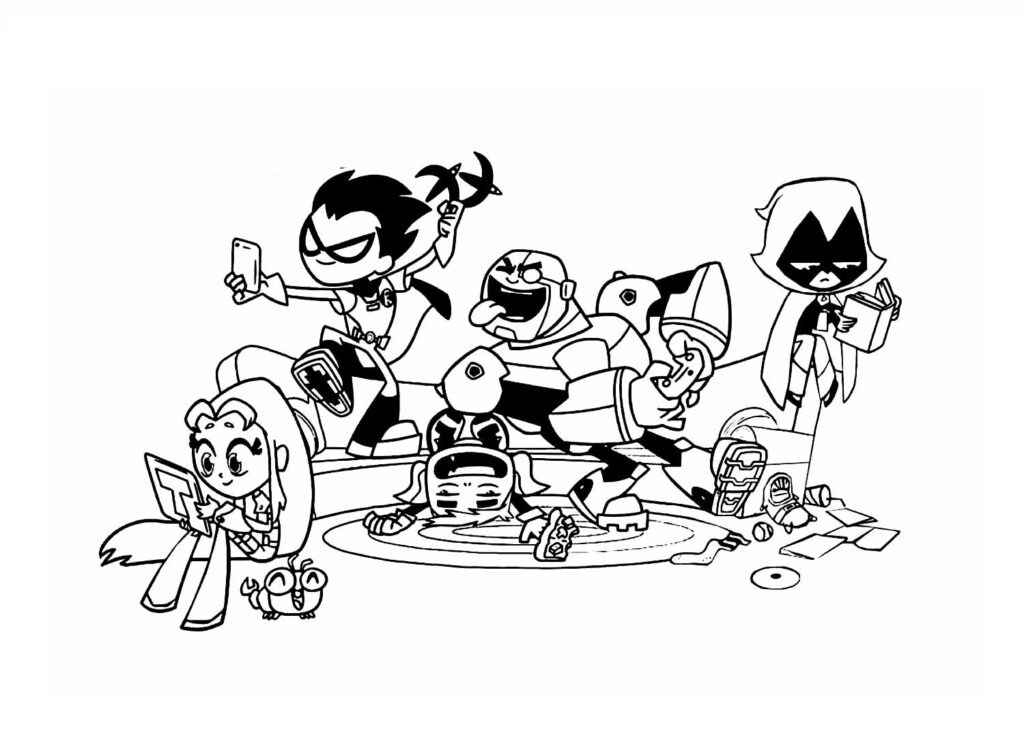 Teen Titans Ausmalbilder 105