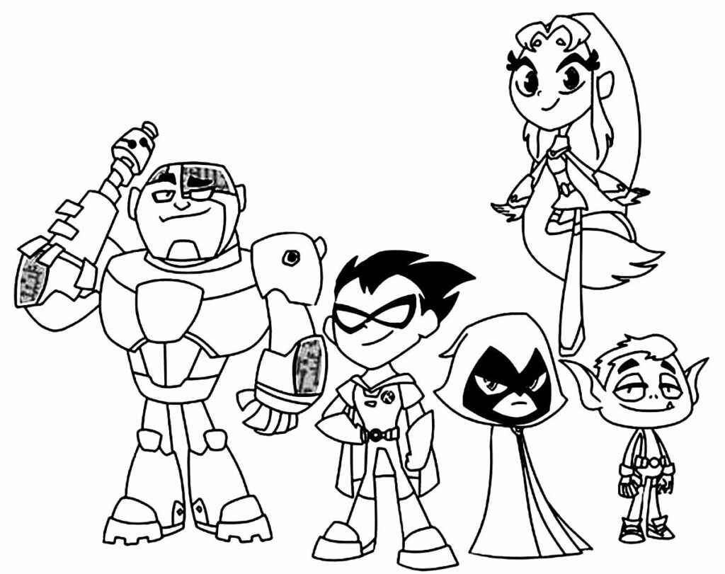 Teen Titans Ausmalbilder 121