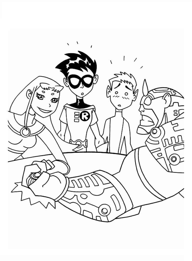 Teen Titans Ausmalbilder 673