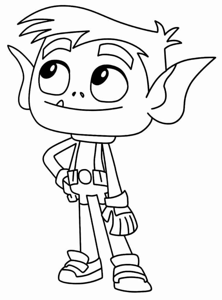 Teen Titans Ausmalbilder 944
