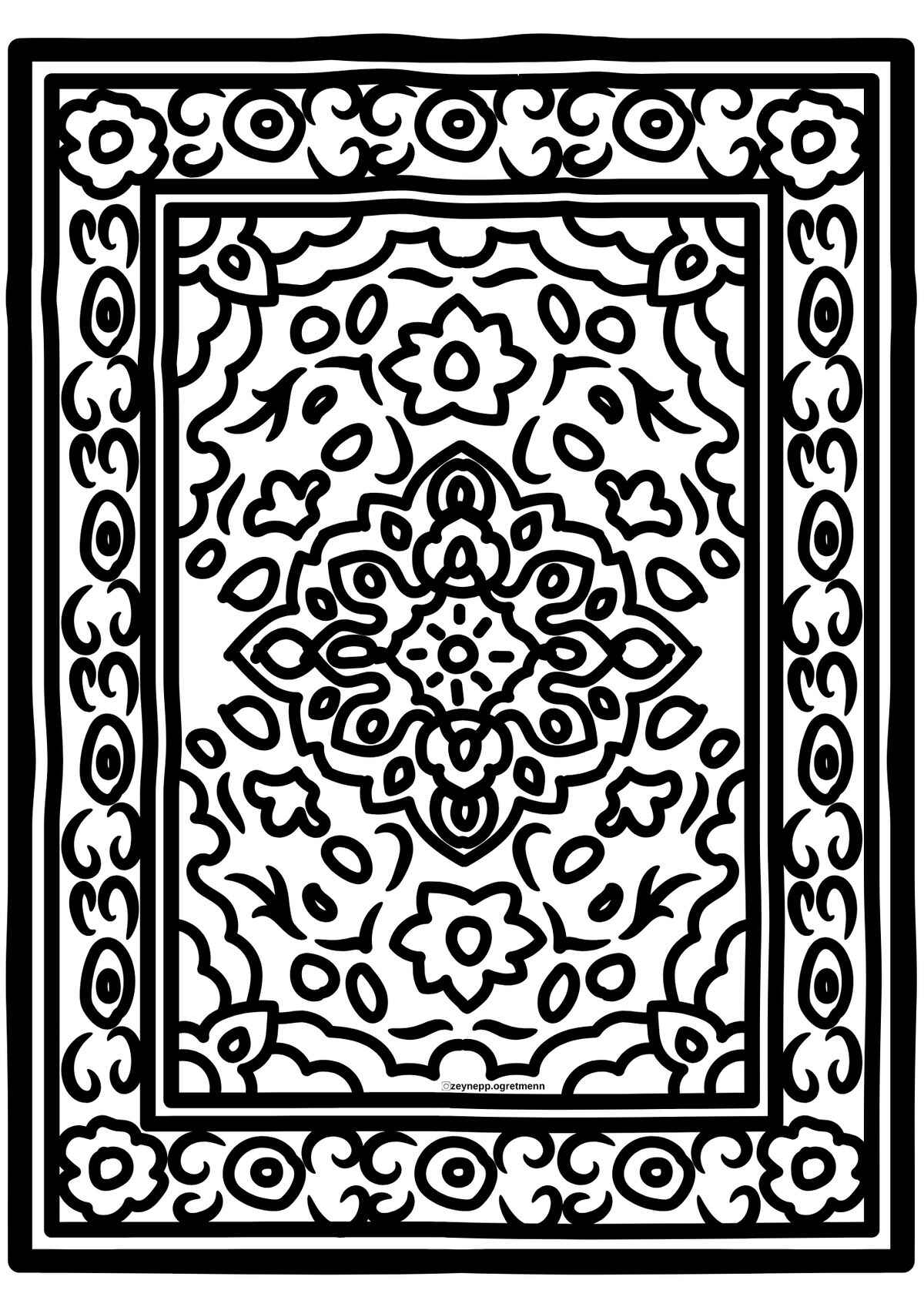 Teppich Ausmalbilder 124