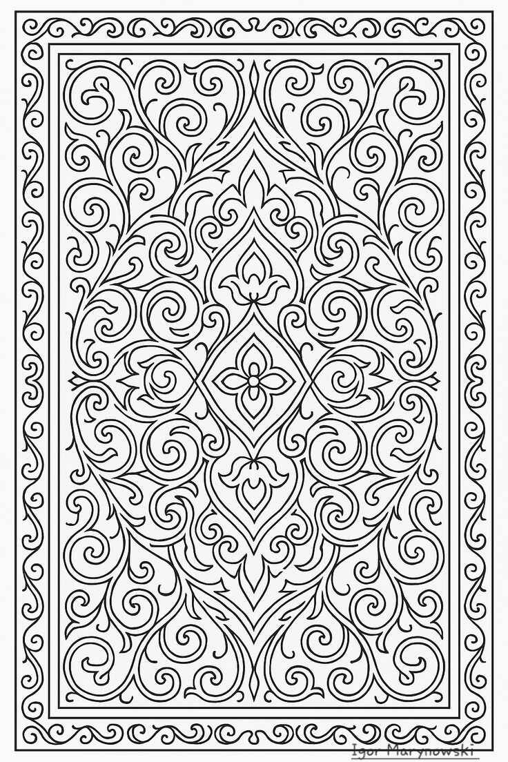 Teppich Ausmalbilder 693