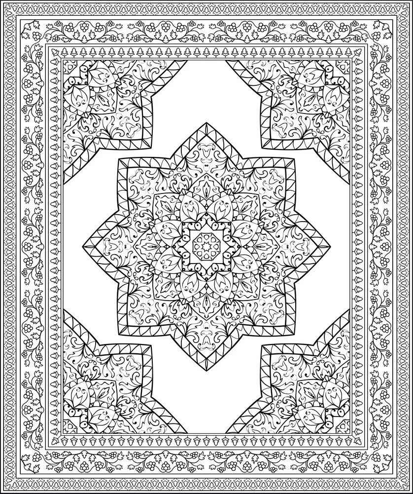 Teppich Ausmalbilder 904