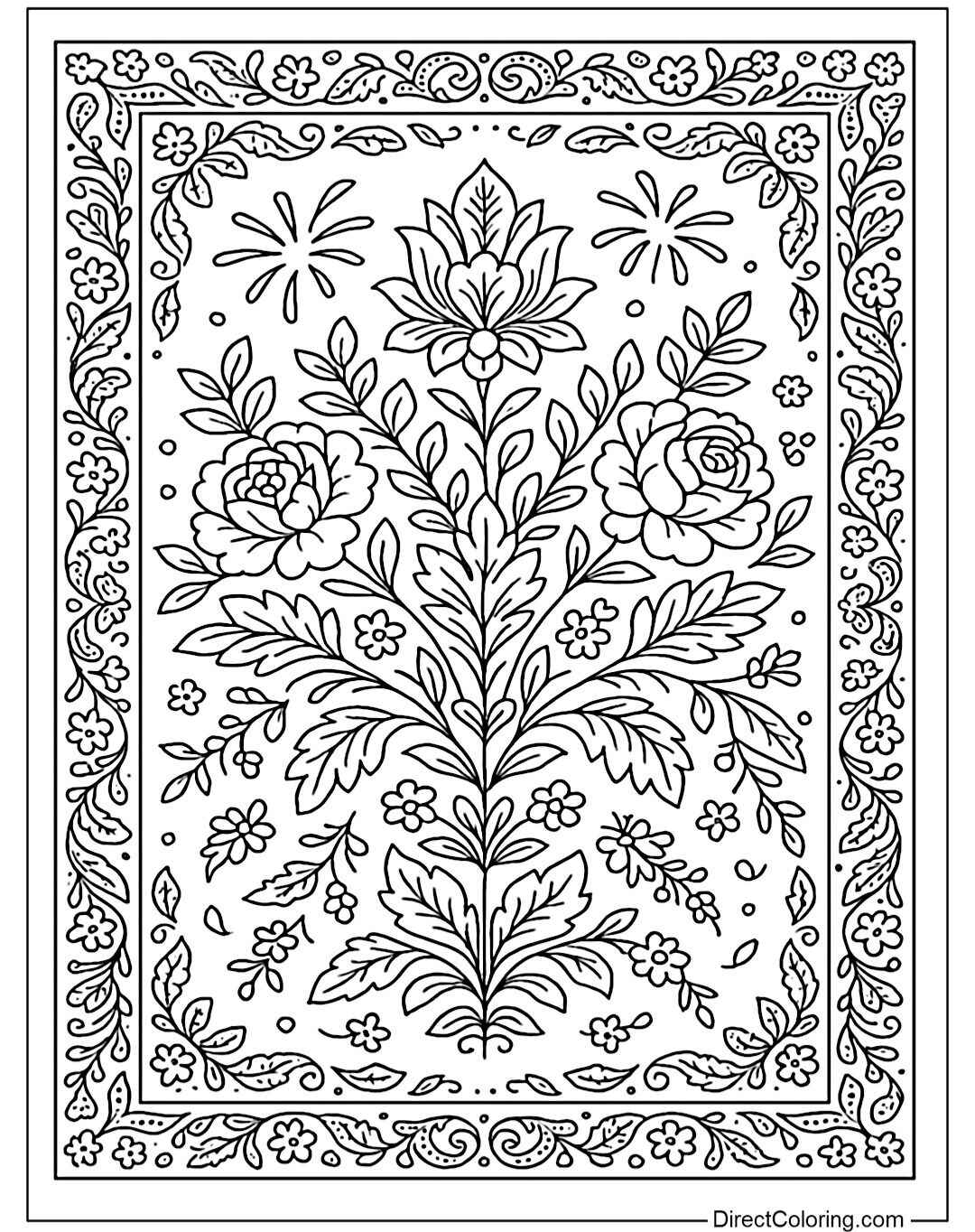 Teppich Ausmalbilder 969