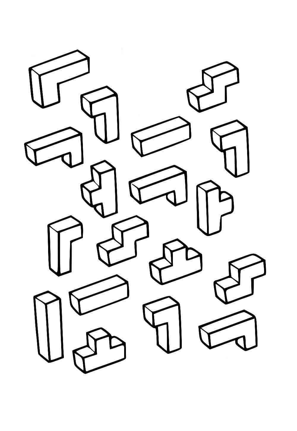 Tetris Ausmalbilder 999