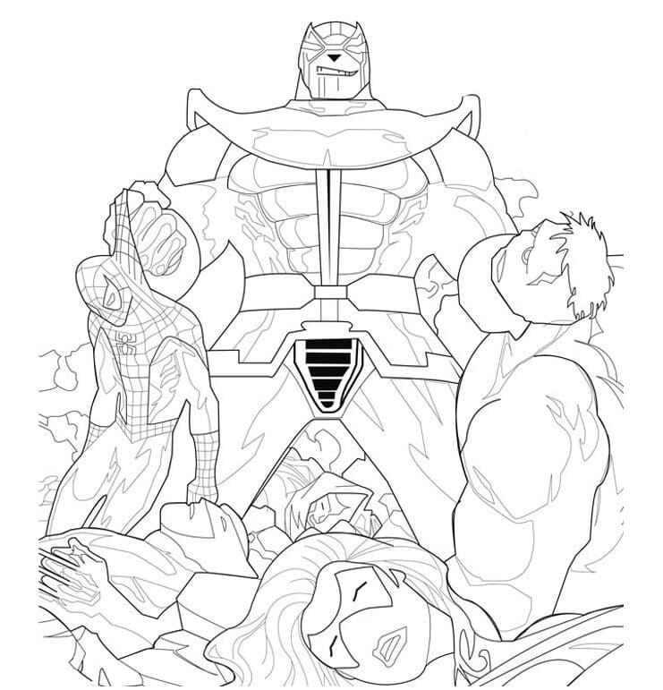 Thanos Ausmalbilder 143