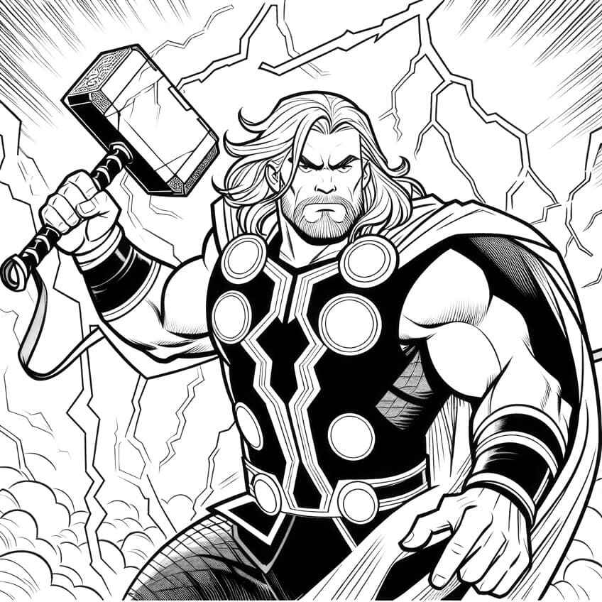 Thor Ausmalbilder 134