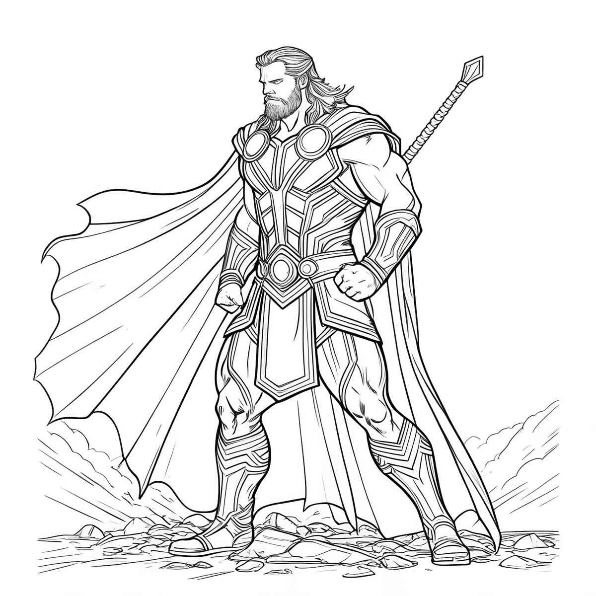 Thor Ausmalbilder 316