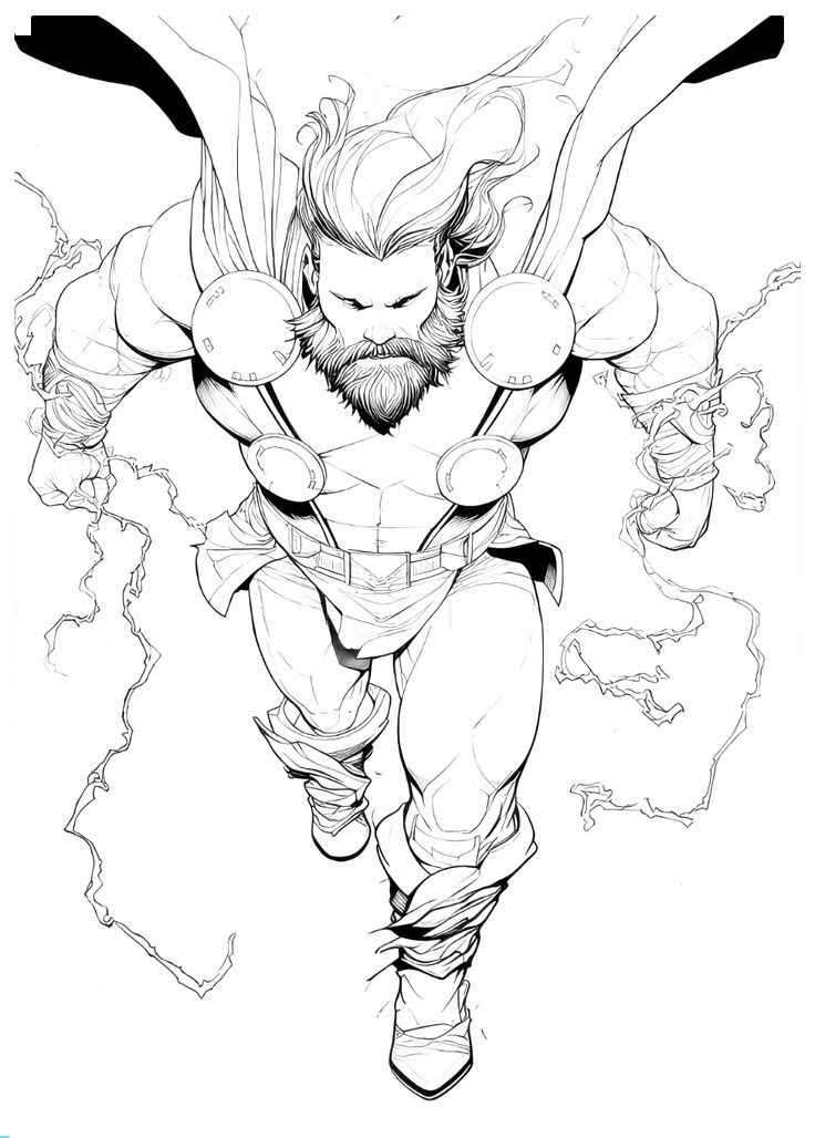 Thor Ausmalbilder 343