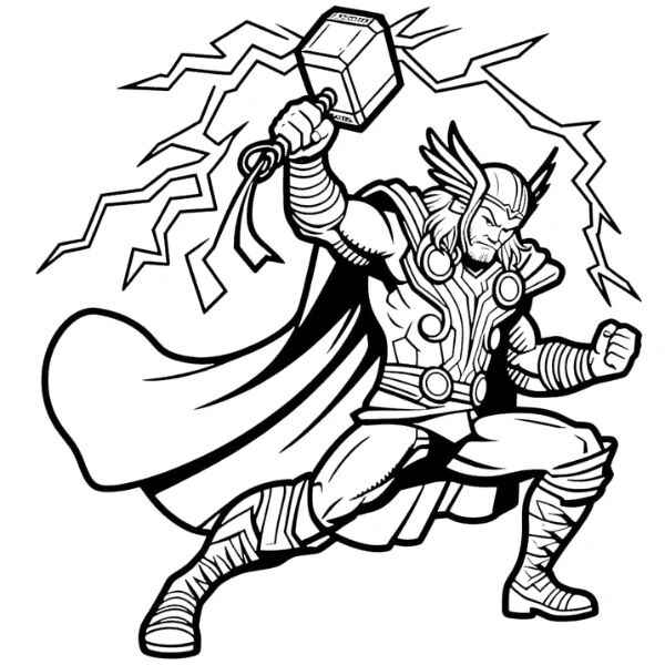 Thor Ausmalbilder 360