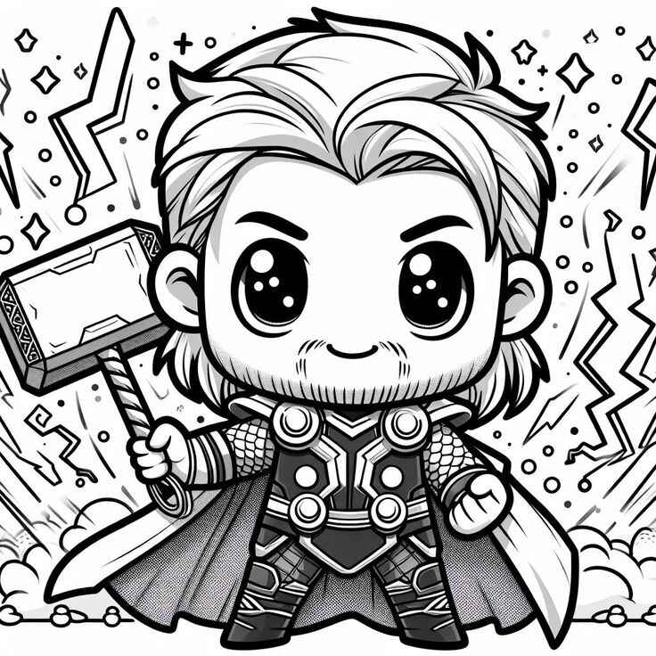 Thor Ausmalbilder 366