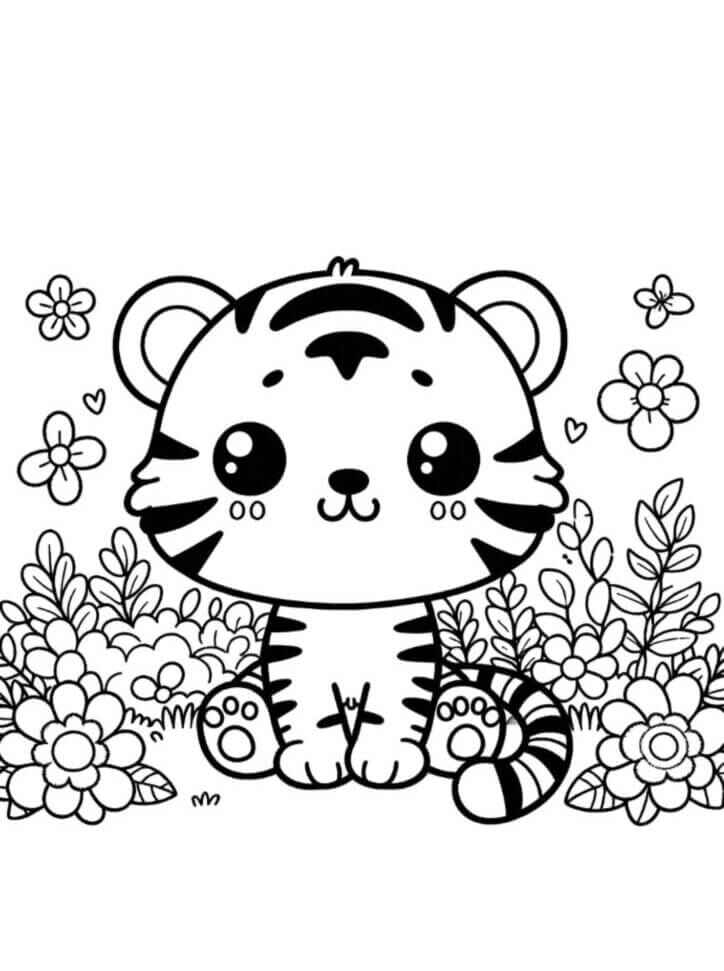 Tiger Ausmalbilder 044