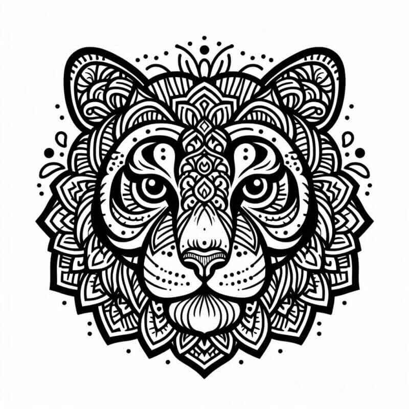 Tiger Ausmalbilder 065