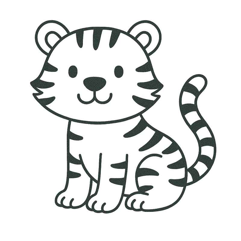 Tiger Ausmalbilder 112