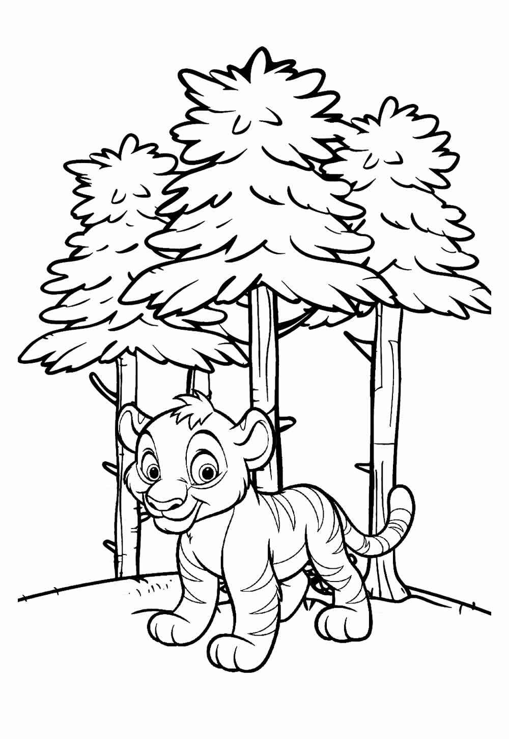 Tiger Ausmalbilder 135