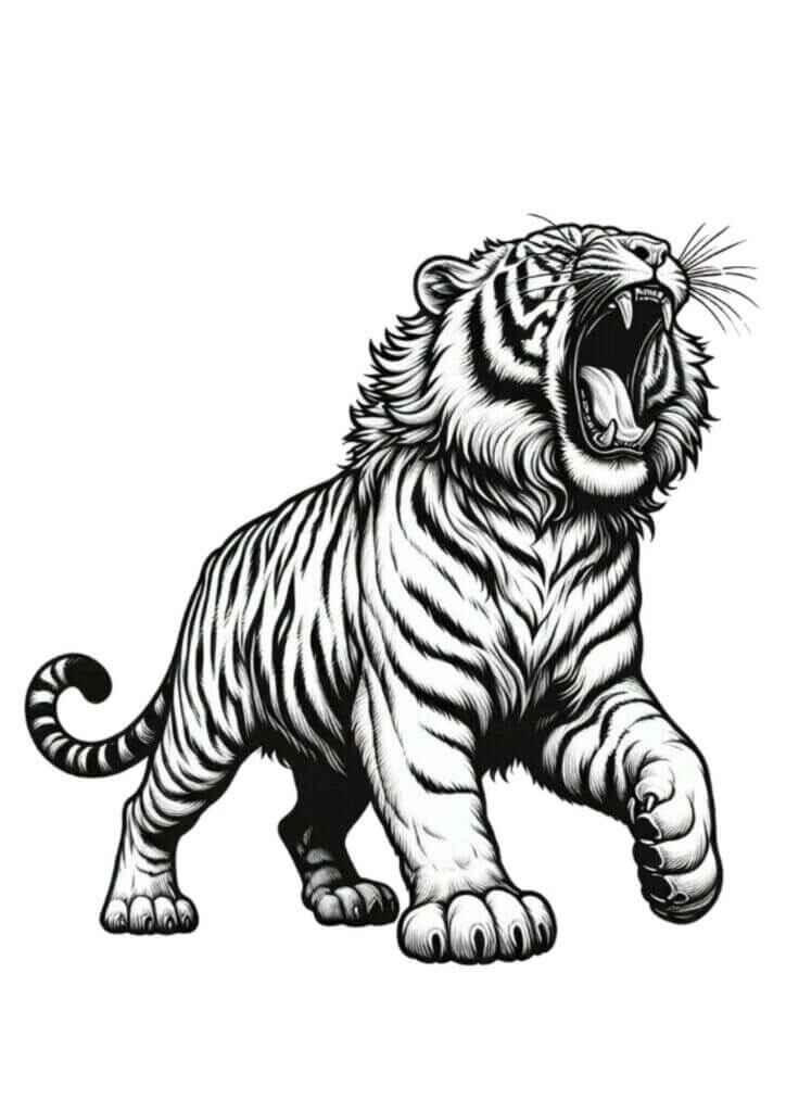 Tiger Ausmalbilder 143