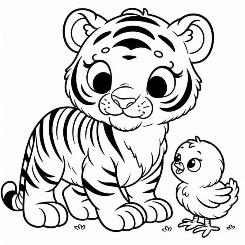 Tiger Ausmalbilder 195