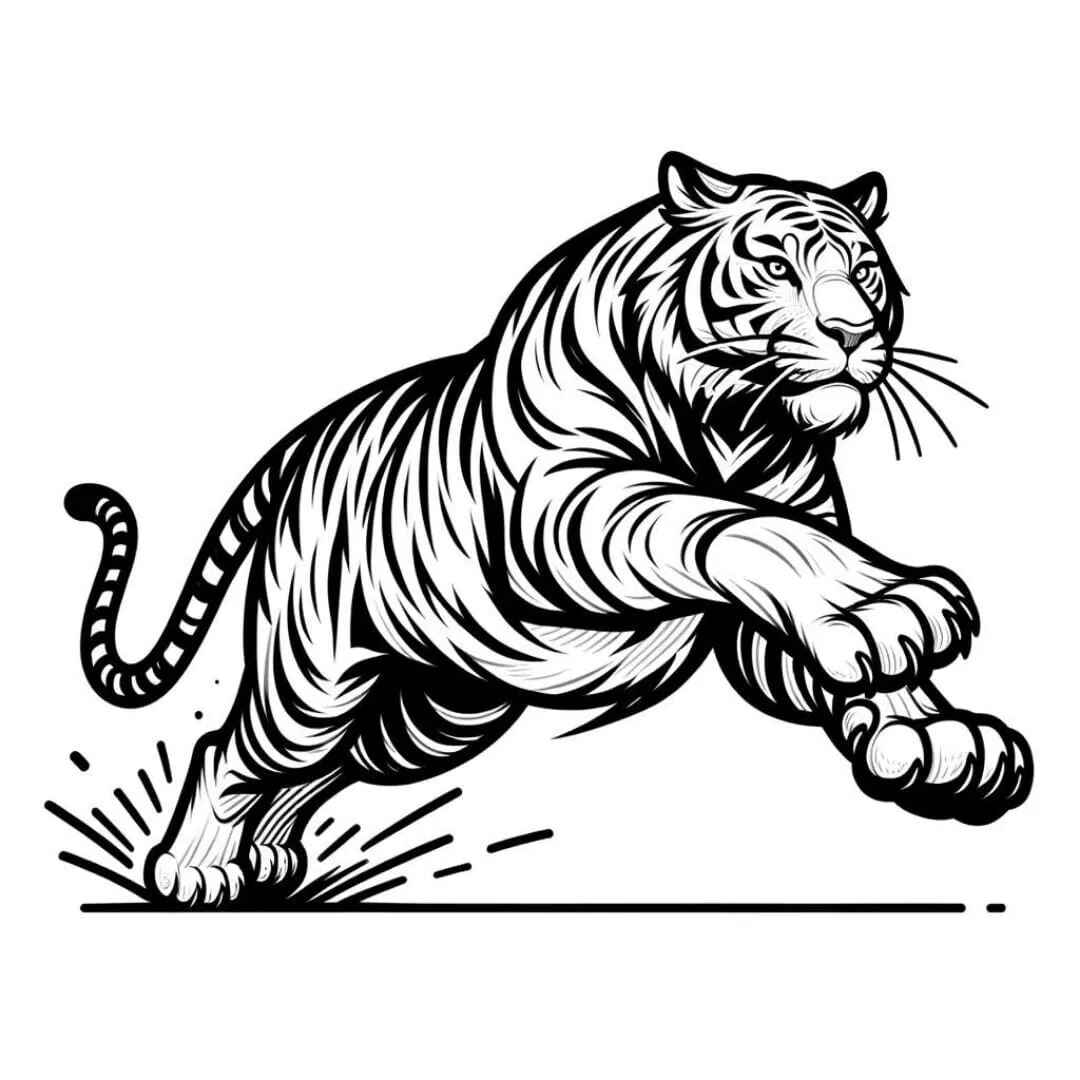 Tiger Ausmalbilder 287