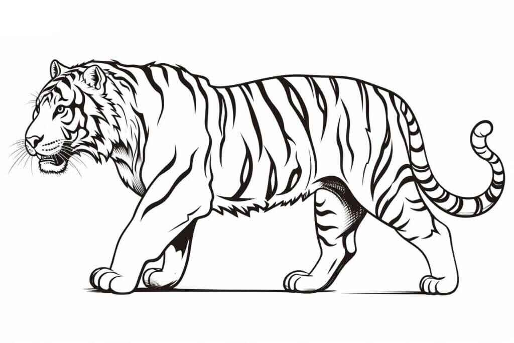 Tiger Ausmalbilder 327