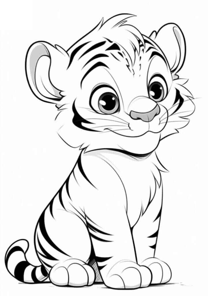 Tiger Ausmalbilder 394