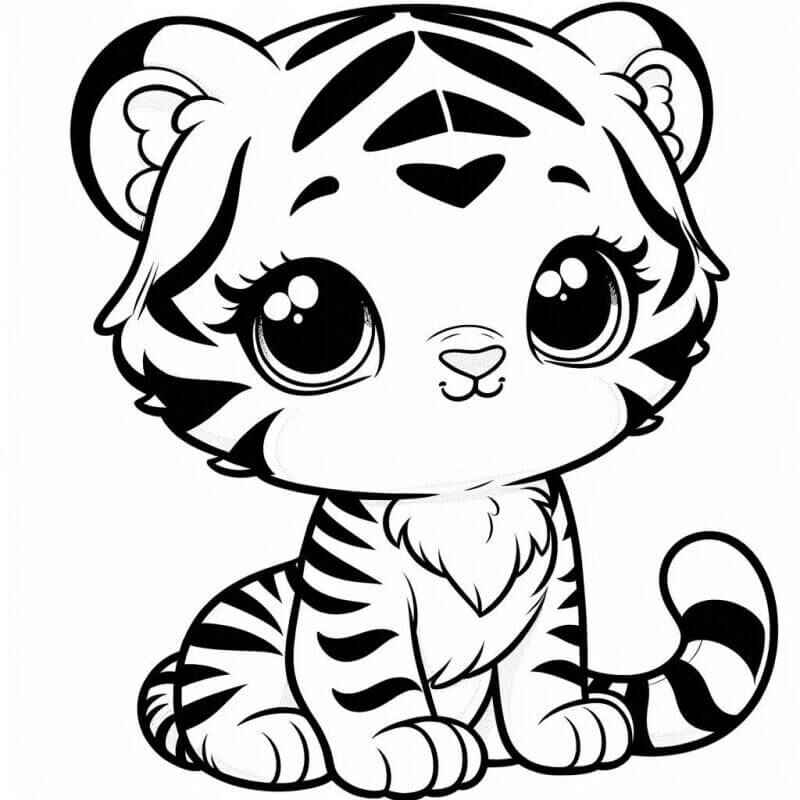 Tiger Ausmalbilder 417