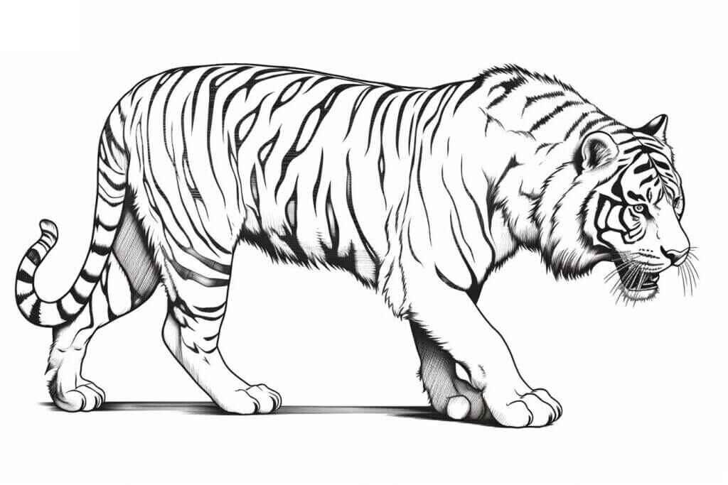 Tiger Ausmalbilder 473