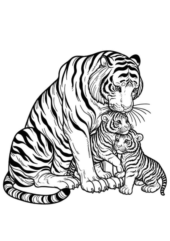 Tiger Ausmalbilder 484