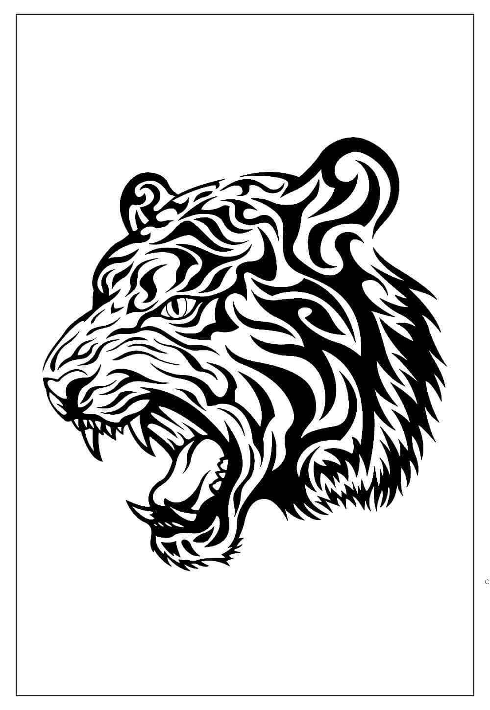 Tiger Ausmalbilder 591