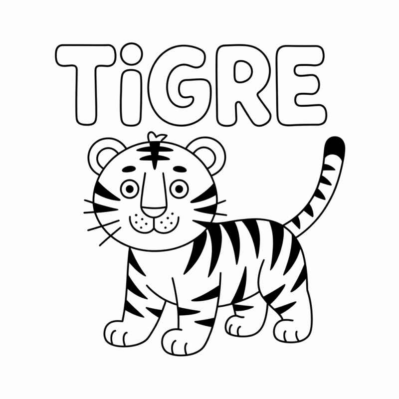 Tiger Ausmalbilder 778