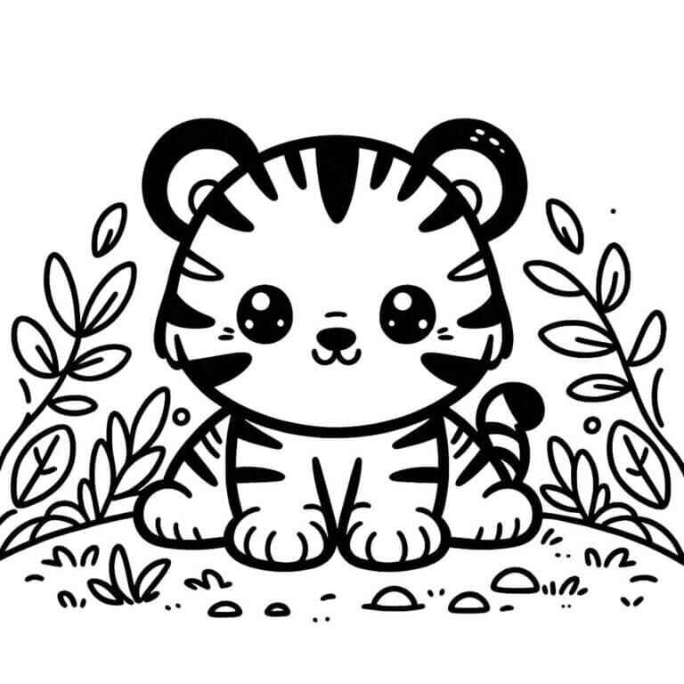 Tiger Ausmalbilder 869