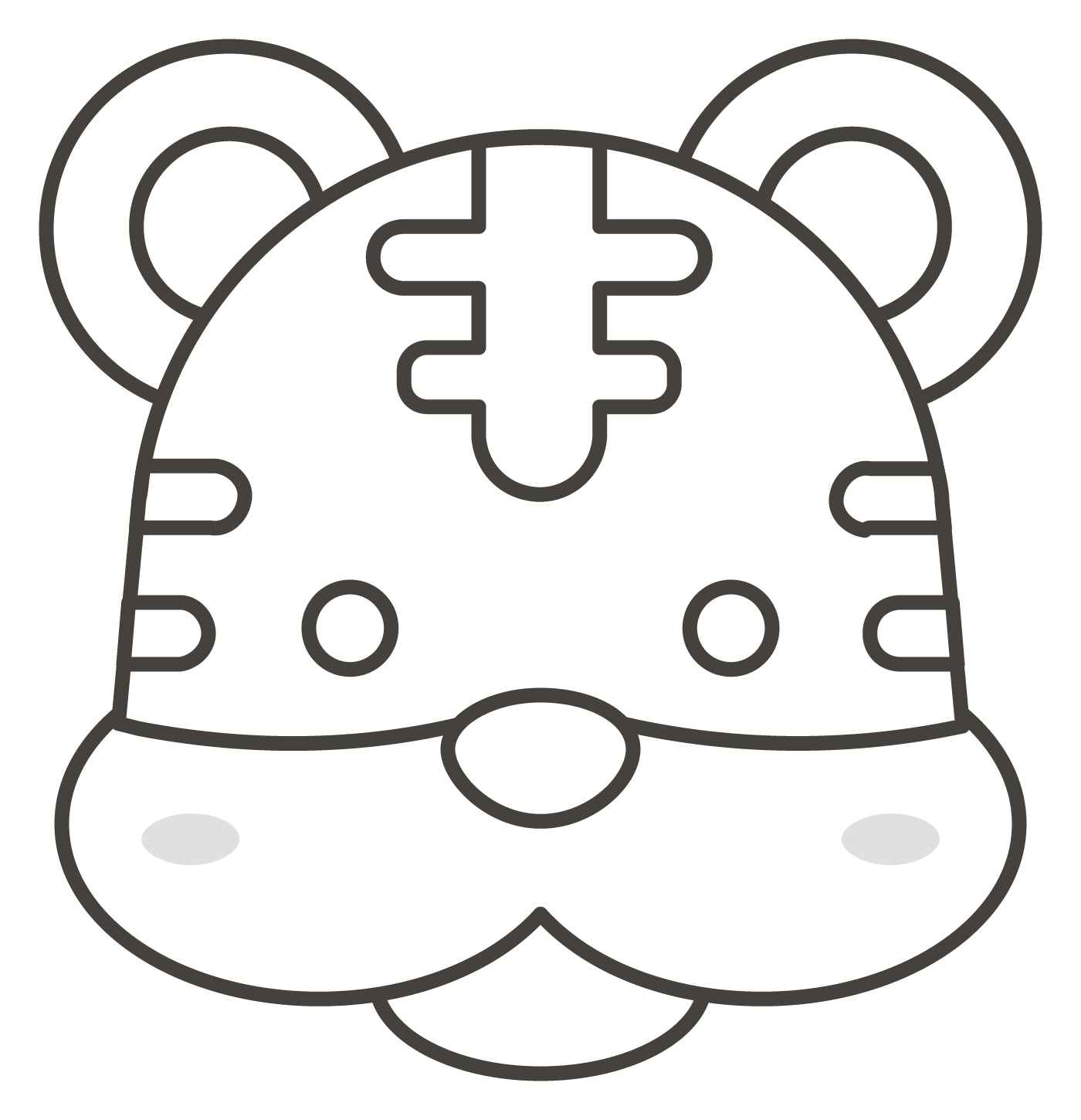 Tiger Ausmalbilder 943