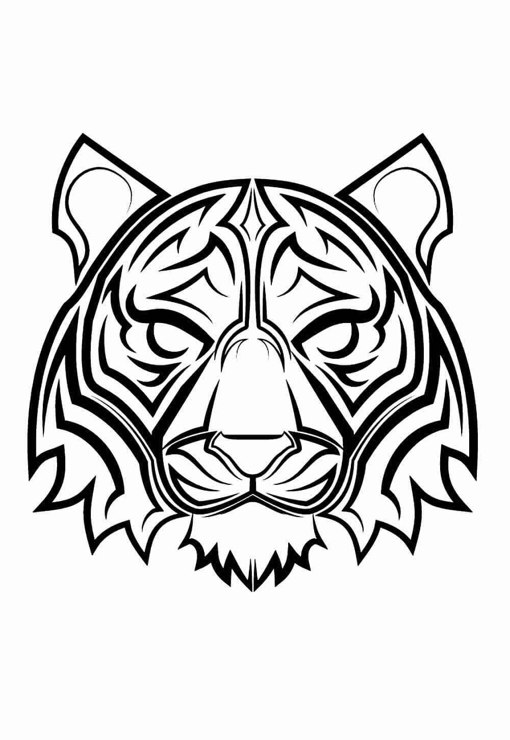 Tiger Ausmalbilder 970