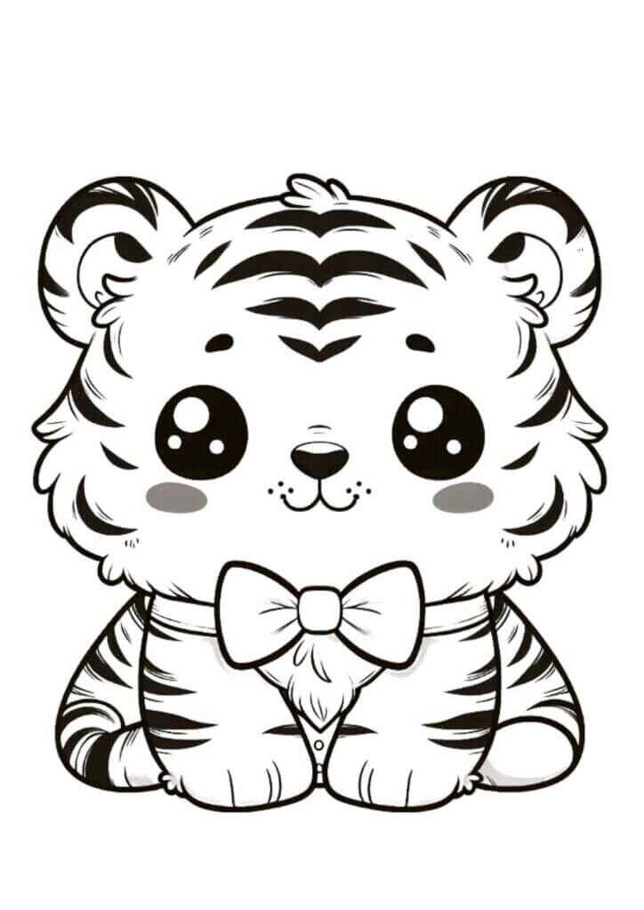 Tiger Ausmalbilder 985