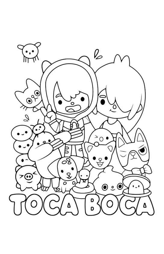 Toca Boca Welt Ausmalbilder 019