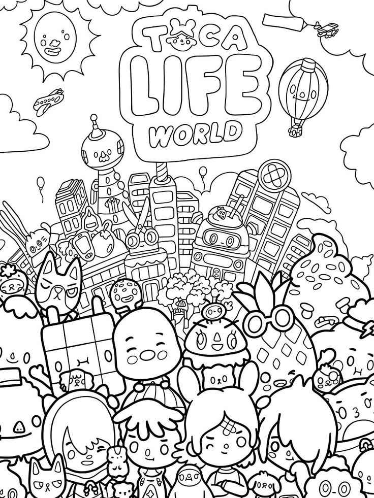 Toca Boca Welt Ausmalbilder 080