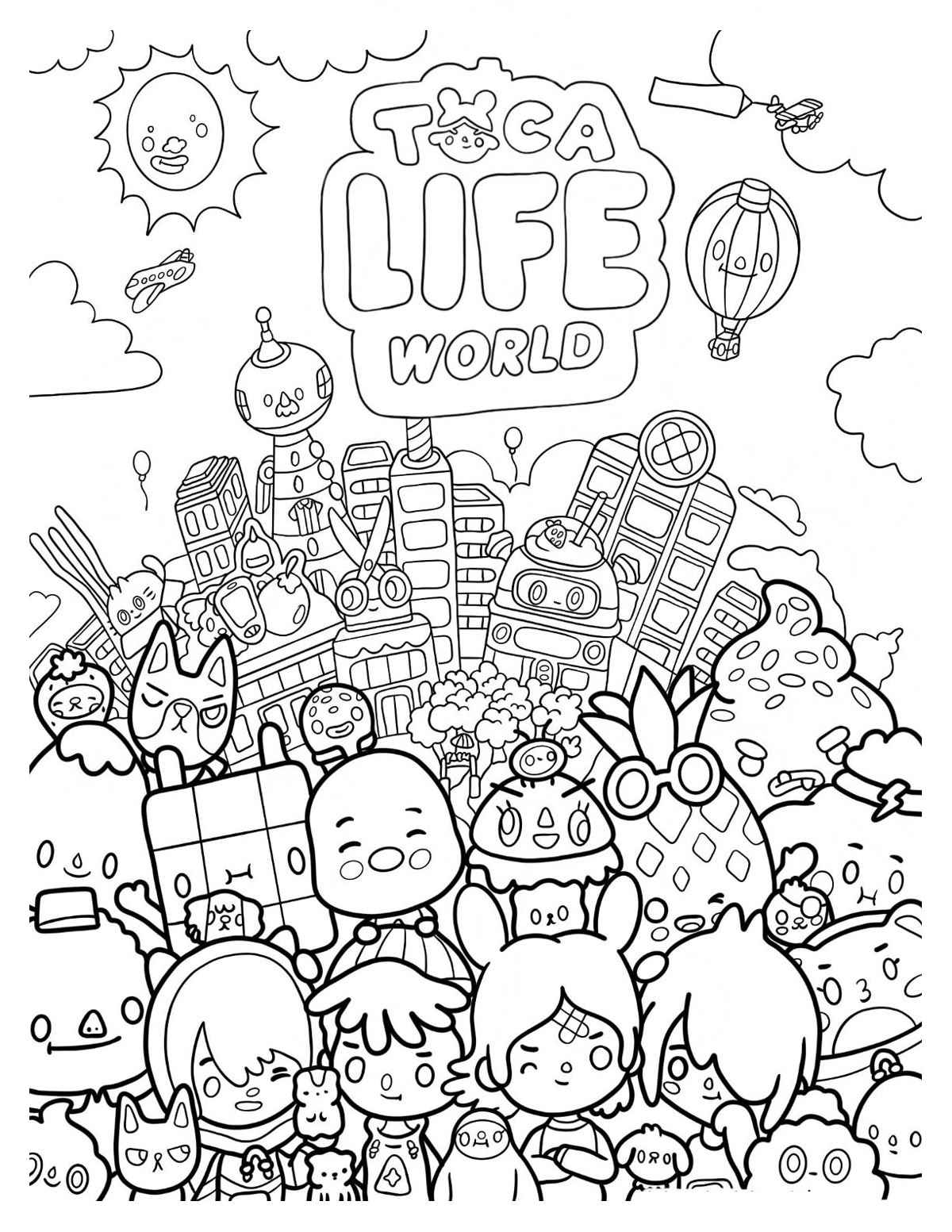 Toca Boca Welt Ausmalbilder 375