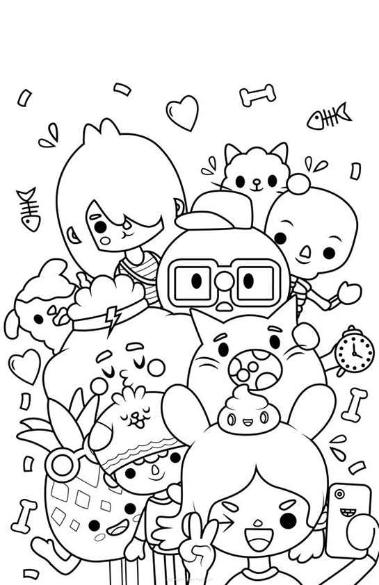 Toca Boca Welt Ausmalbilder 828