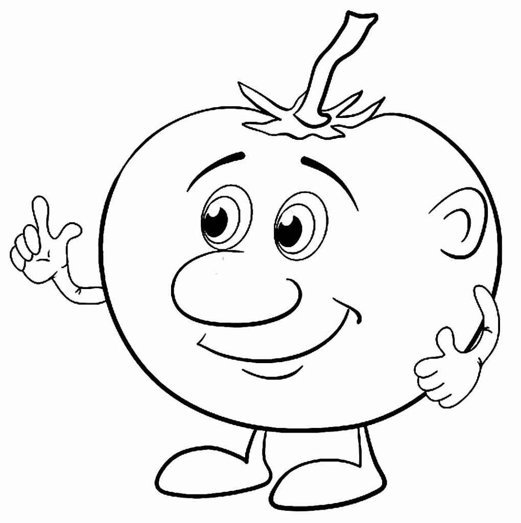 Tomate Ausmalbilder 350