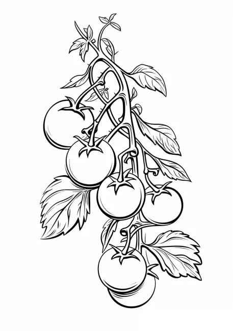 Tomate Ausmalbilder 840